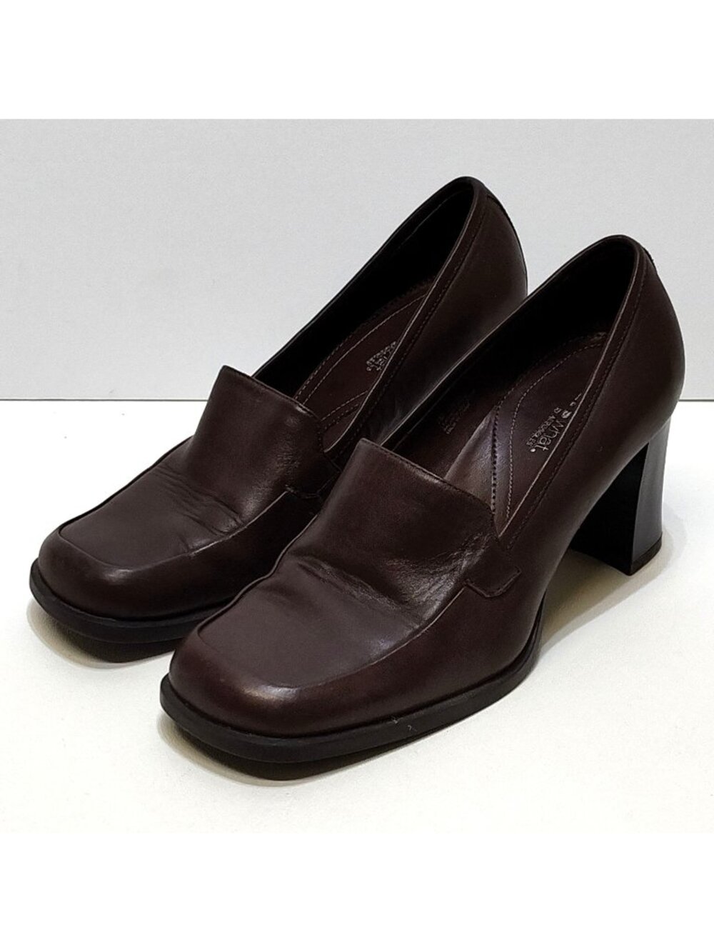 Aerosoles Whats What Leather Pump Chloe Style Brown 2.5" Heel Size 7M Work Shoes